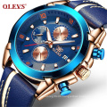 OLEVS 9902 Watches Men Top Brand Big Dial Military Army Sports Casual Waterproof Wristwatch Male Quartz Date Chronograph Watches